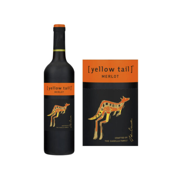 Yellow Tail Merlot Wine (750 ml) - Bottle - Image 2