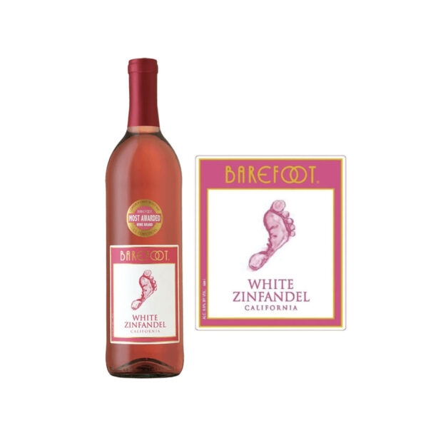 Barefoot White Zinfandel 2018 - California (750 ml) - Image 2